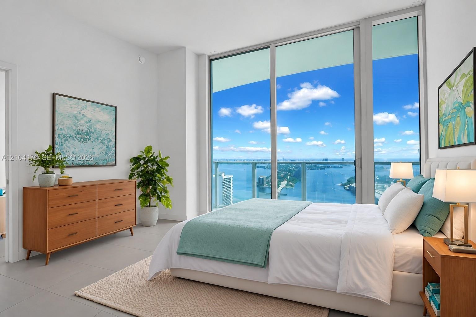 Master Bedroom. Virtually staged for illustration purposes