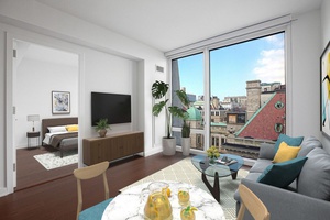 No fee! 2 bed/1 bath apt in a luxury building in Morningside Heights