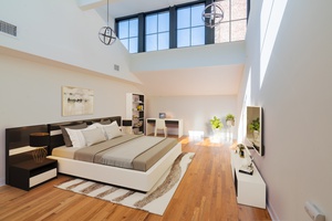 2 Bedroom 1 bath Duplex Soho-Style Loft located in the heart of Downtown Hoboken! Studio - 3 Bedroom Homes! No Broker Fees! Close to Washington Street, Hoboken Path and Lightrail!
