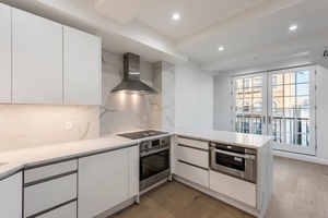 New Modern Two Bed Two Bath Full Floor Apt with Private Outdoor Balcony in Boutique Elevator Building